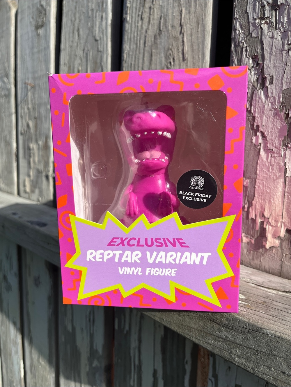 Nickelodeon Reptar Variant Vinyl Figure - Hot Pink with Neon Accents